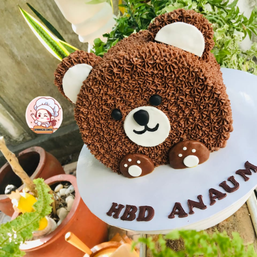Chocolate cake with butter icing
