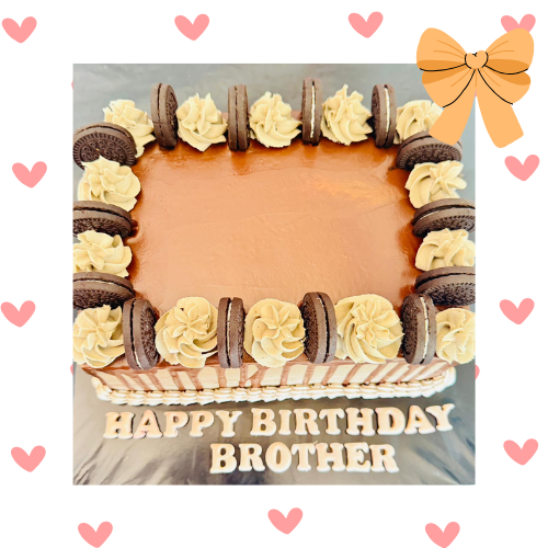 Butter cake with icing